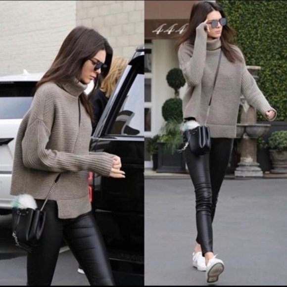 Babaton Ribbed Turtle Neck Sweater - Picture 2 of 7